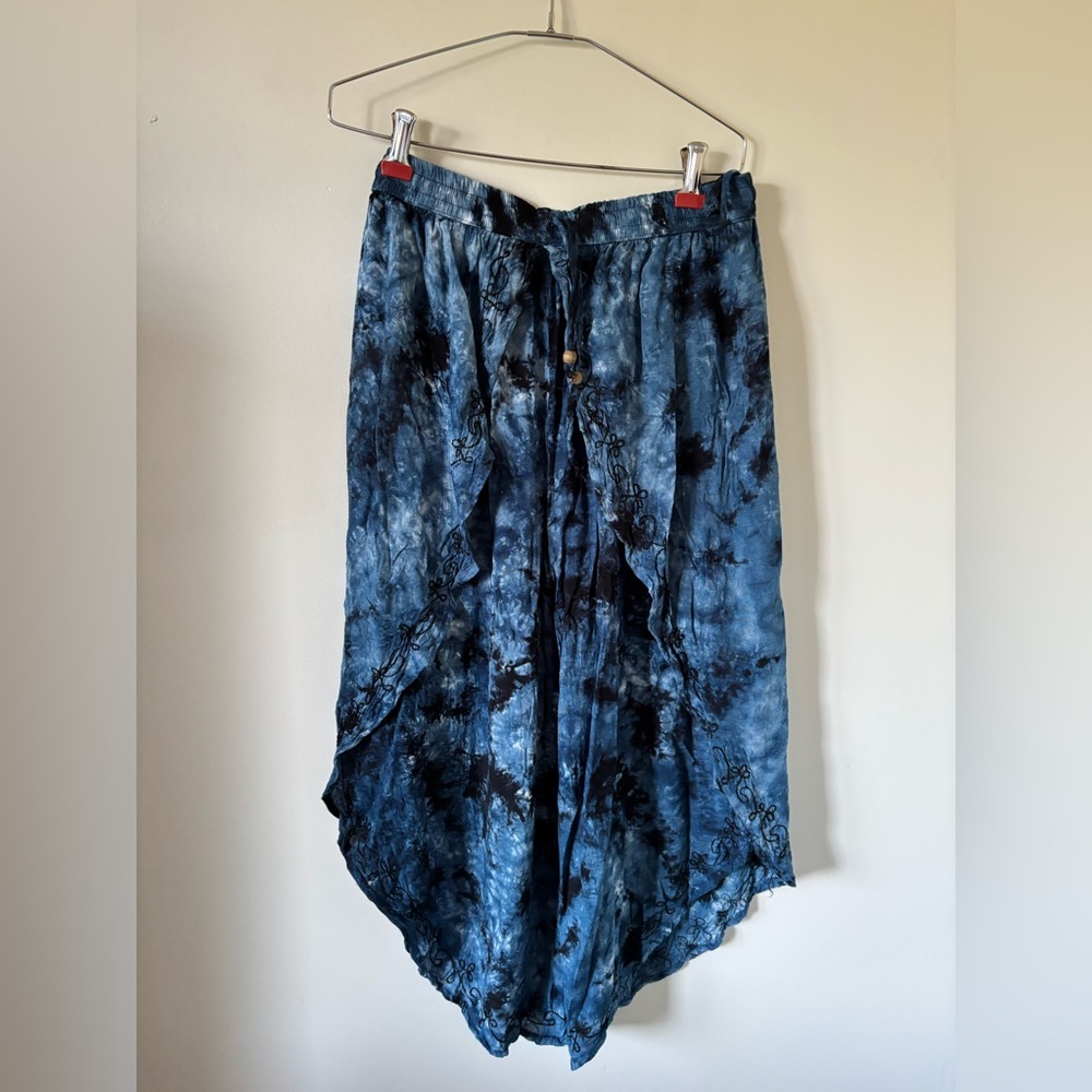 Cotton Blue Tie-Dye Women's pant